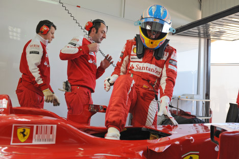Alonso er klar til igen at hoppe i Ferrari raceren